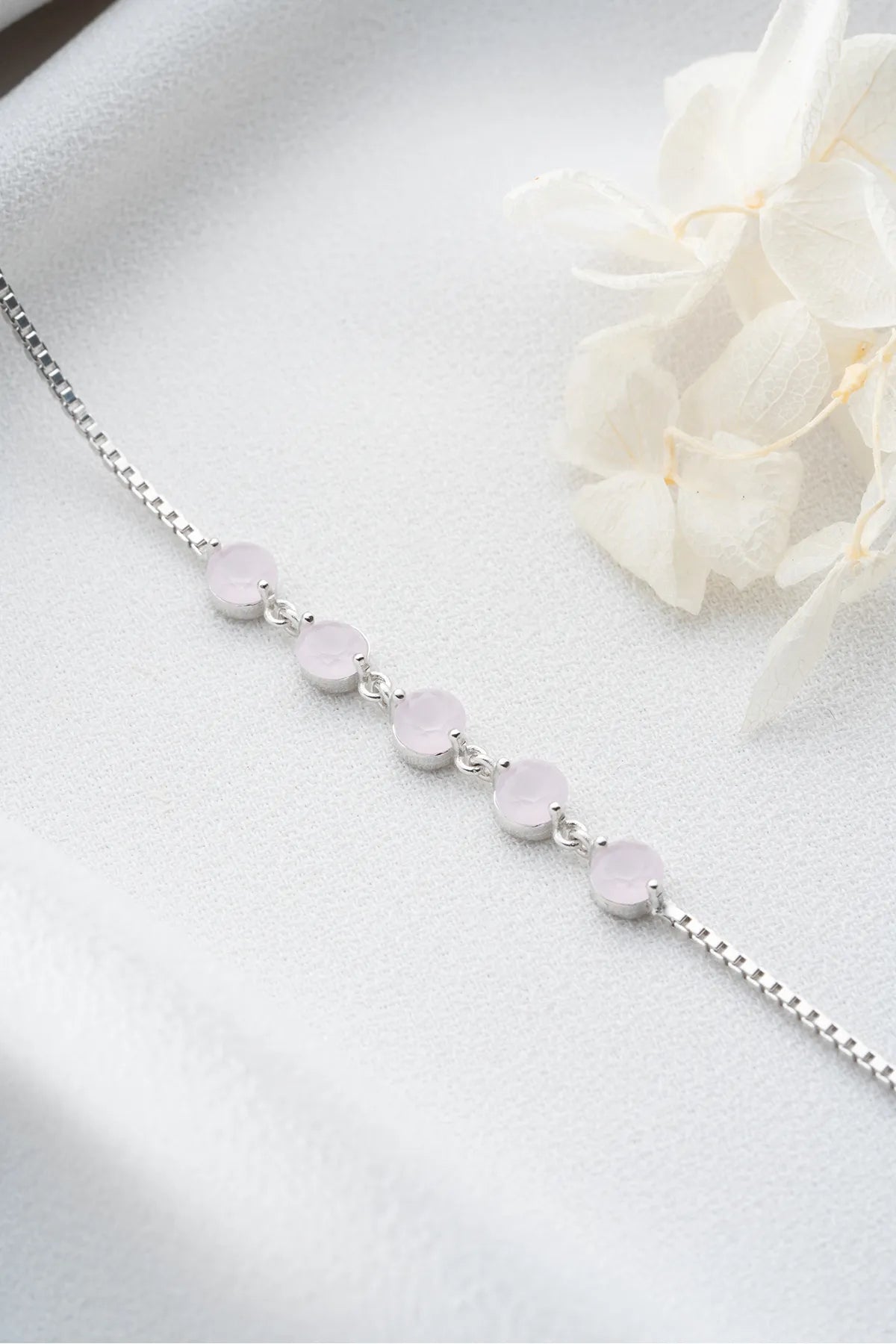 Blush Zirconia Bracelet - 925 Silver