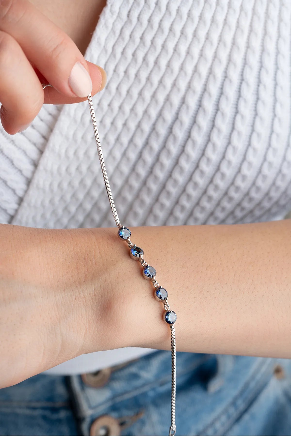Midnight Zirconia Bracelet - 925 Silver