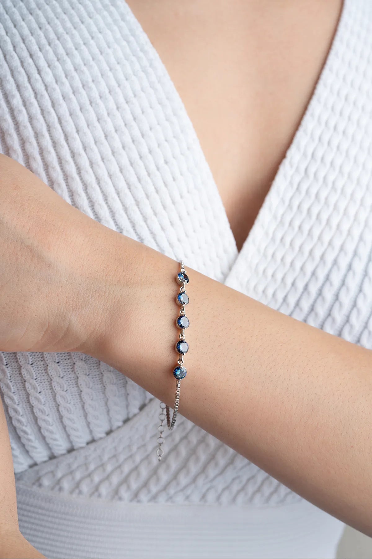 Midnight Zirconia Bracelet - 925 Silver