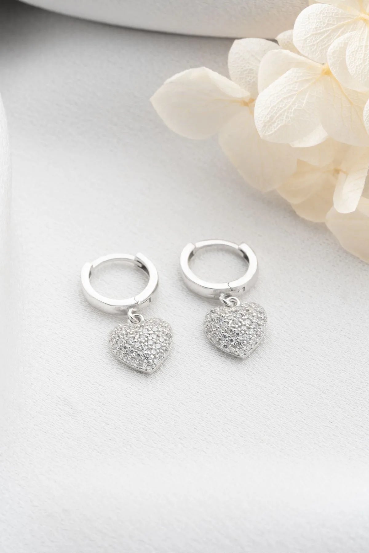 Heart Spark - 925 Sterling Silver Earrings