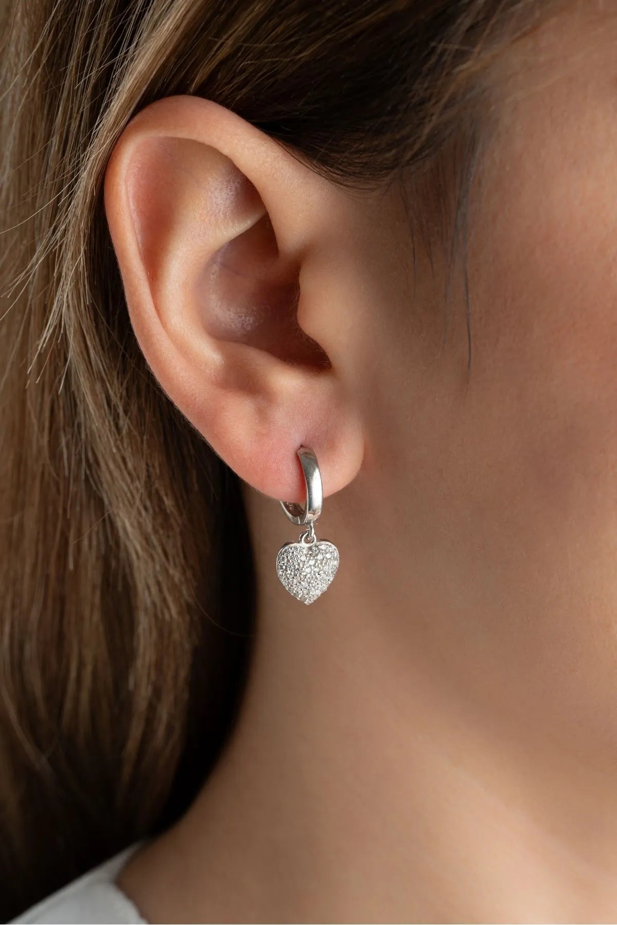 Heart Spark - 925 Sterling Silver Earrings