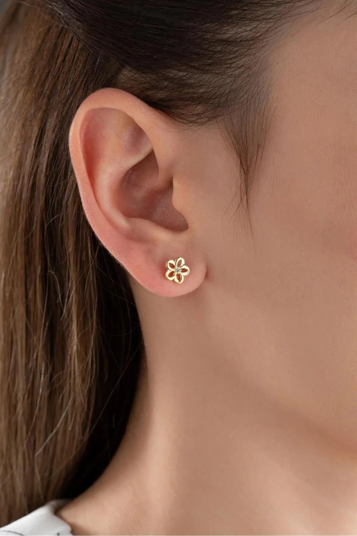 Petite Bloom – 925 Sterling Zilver Oorbellen