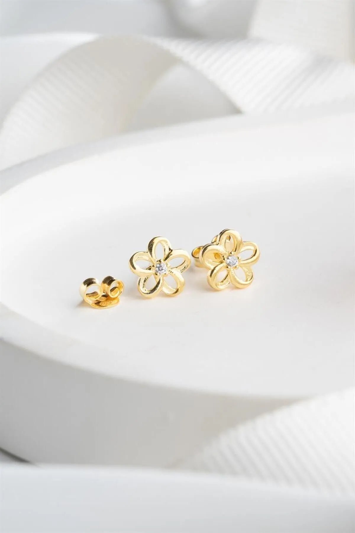 Petite Bloom – 925 Sterling Zilver Oorbellen