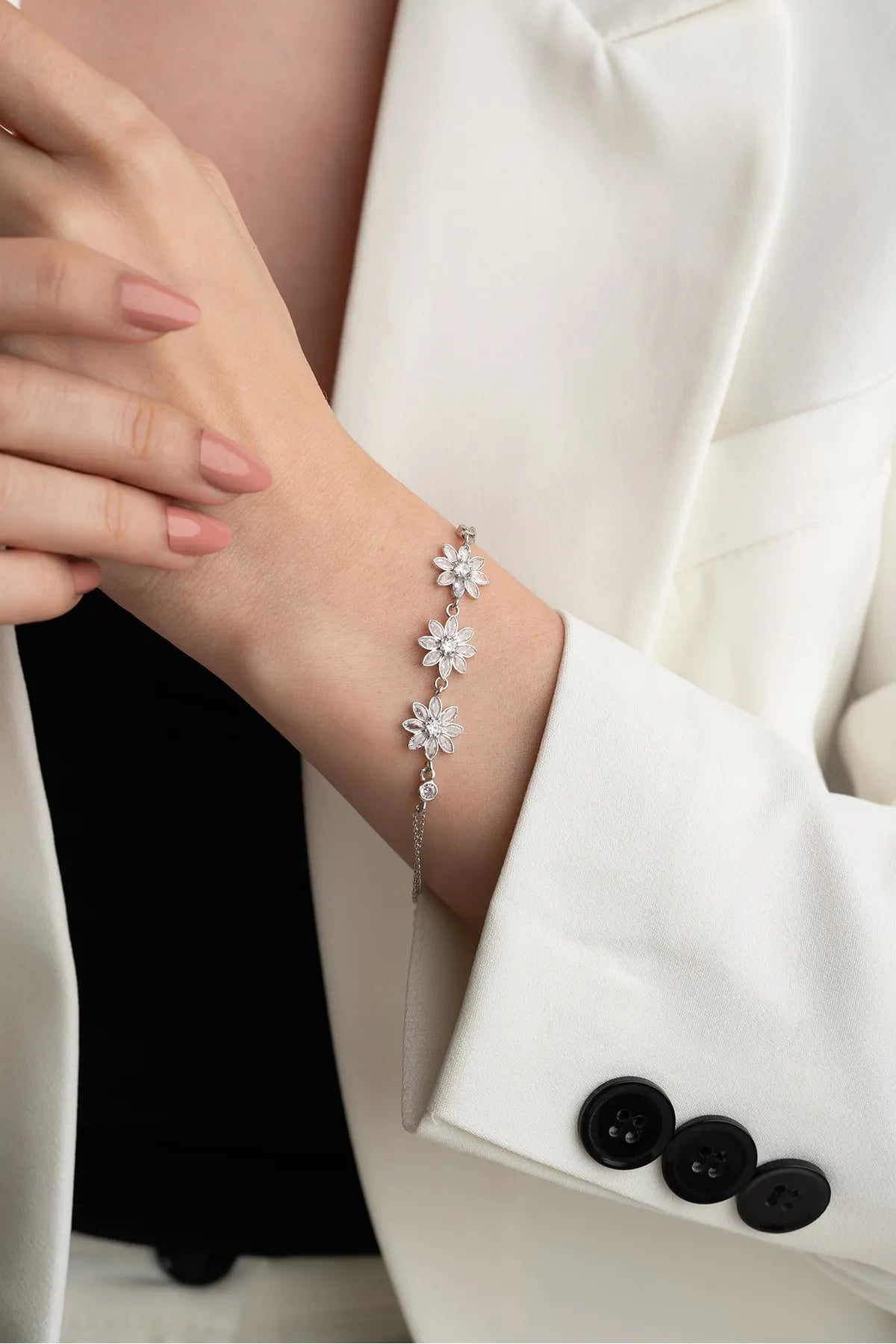 Lotus Glow Bracelet - 925 Silver - Bylydian