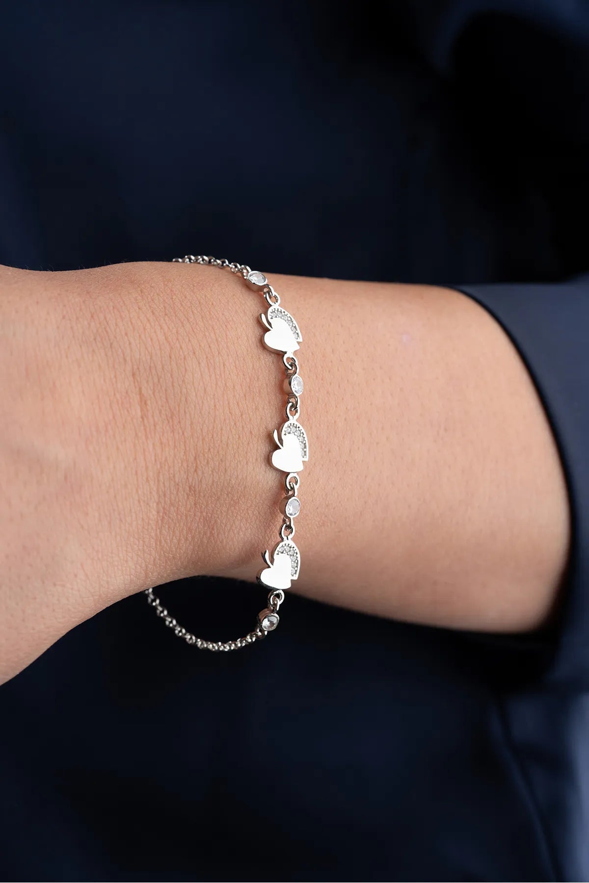 Sweetheart Apple Bracelet- 925 Silver- Byylydian