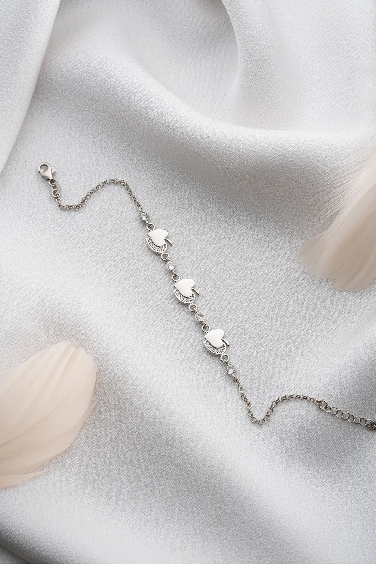 Sweetheart Apple Bracelet- 925 Silver- Byylydian