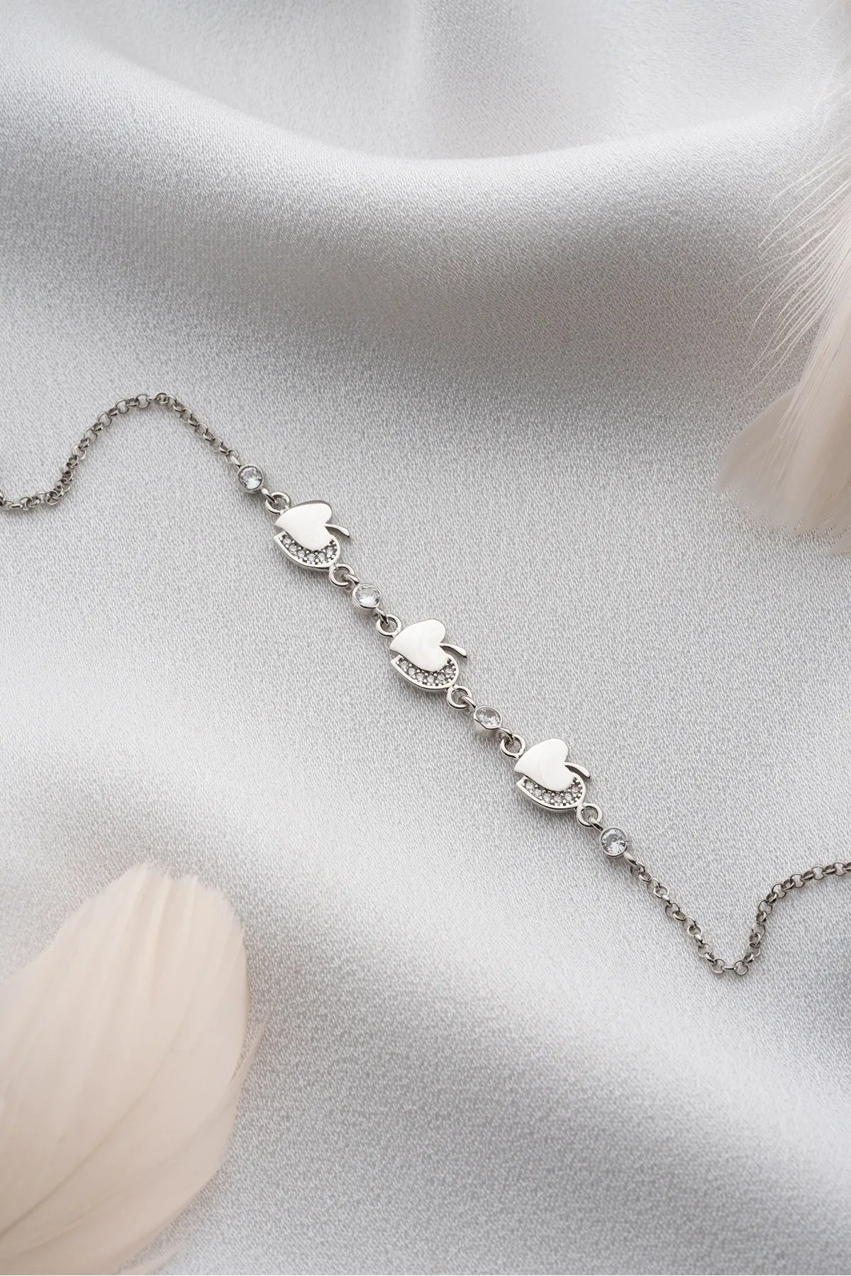 Sweetheart Apple Bracelet- 925 Silver- Byylydian