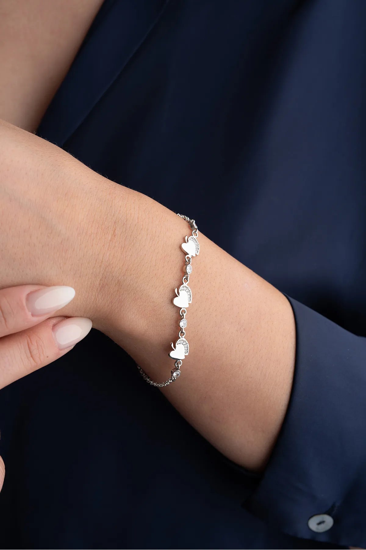 Sweetheart Apple Bracelet- 925 Silver- Byylydian