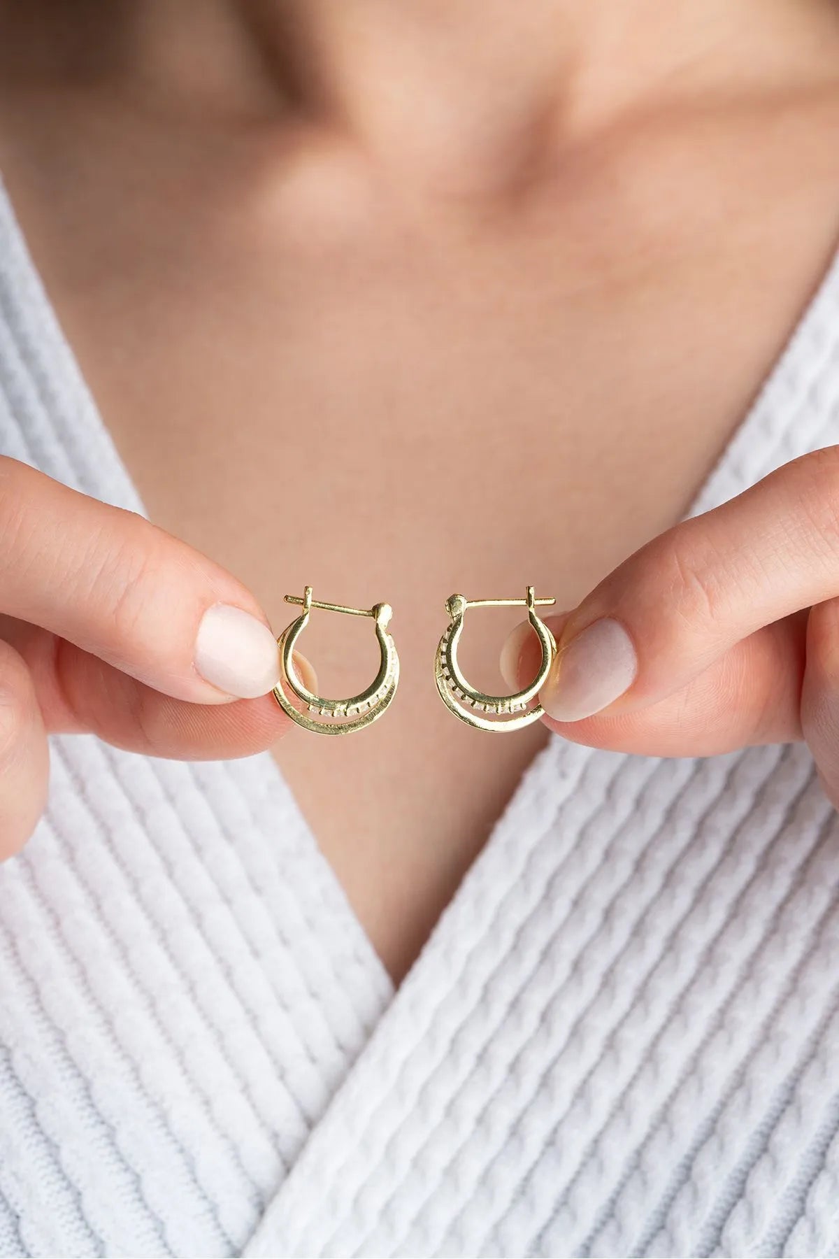 Duo Shine - 925 Sterling Silver Earrings