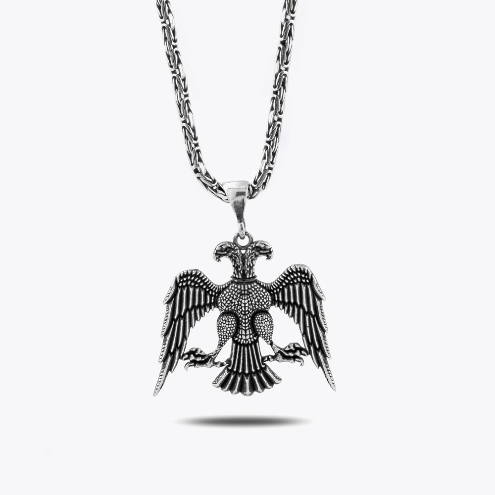 Tweekoppige Adelaar Hanger Ketting CLMR0274