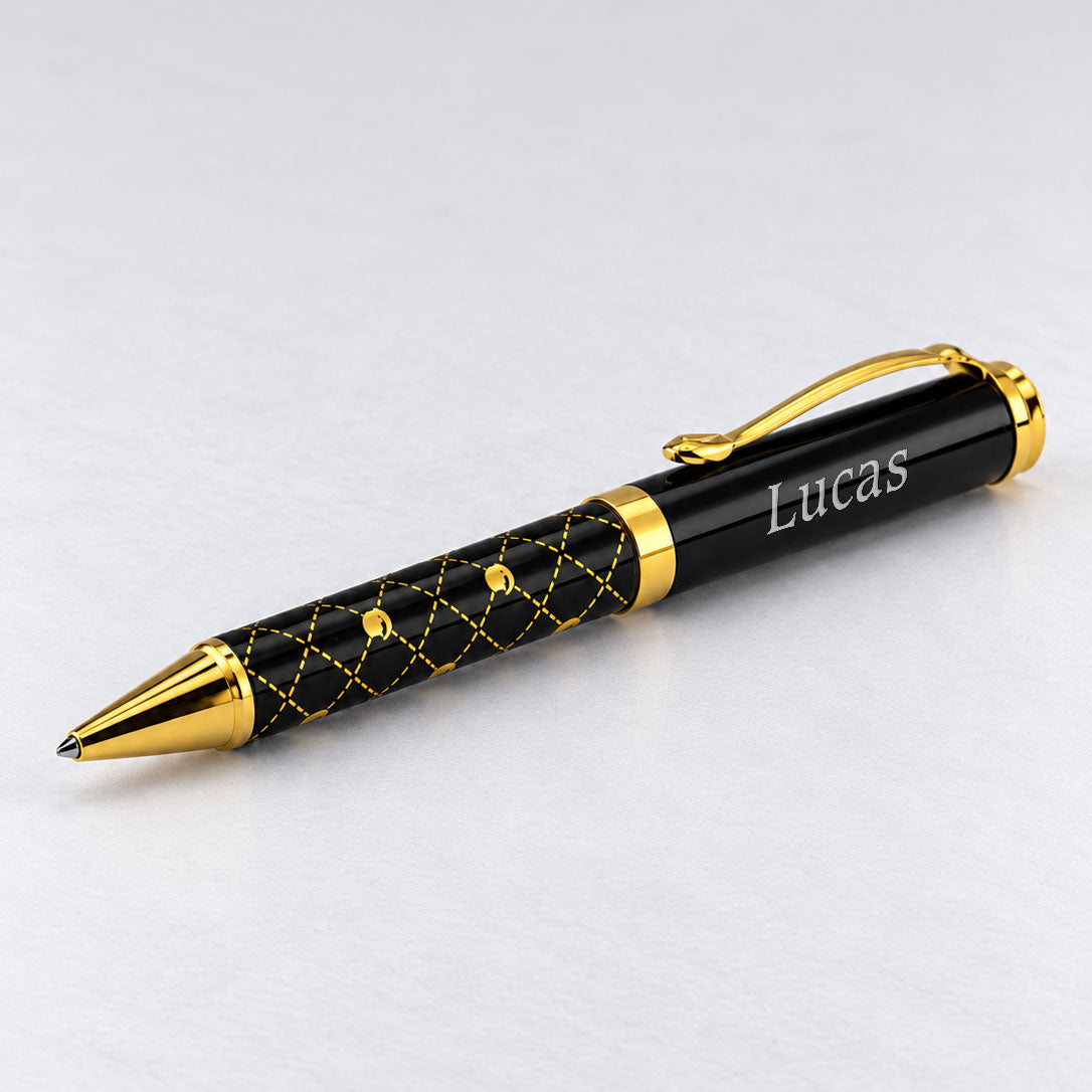 Gepersonaliseerde Penset - Schrijfset met Gegraveerde Houten Doosje BLP2115