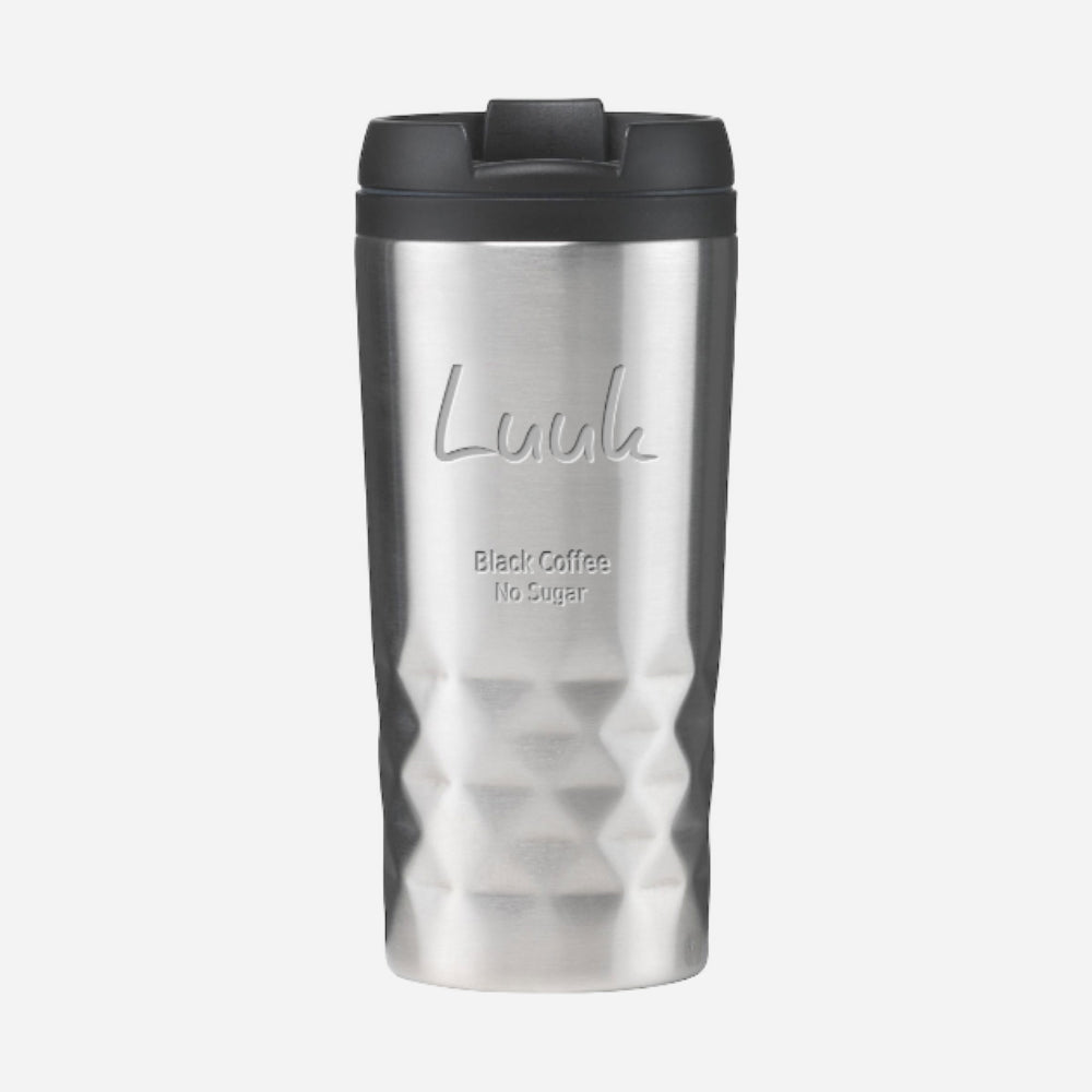 300ml Graphic Mug Thermos Cup with text -G4