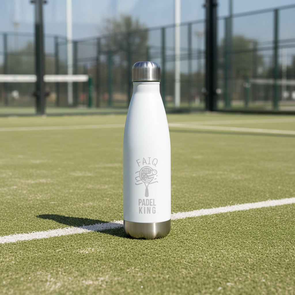 It's Padel Time Tennis Sport Stainless Steel Water Bottle-D28