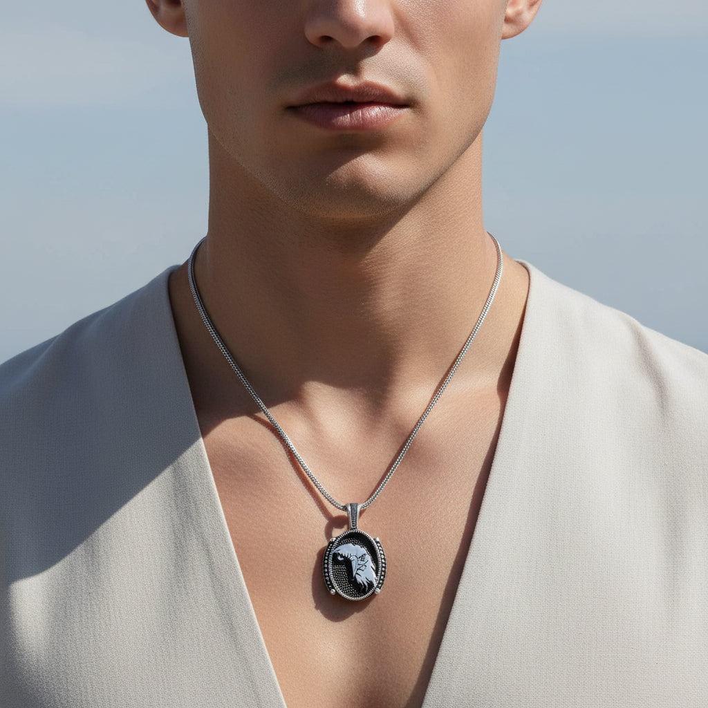 925 Zilver Herenketting met Adelaar