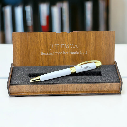 Personalized Pen - Writing Set with Engraved Wooden Box