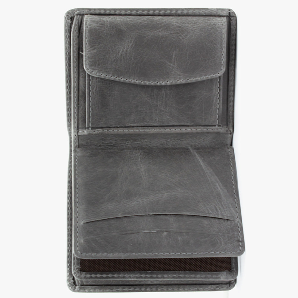 Personalized Gift Set - Gray Wallet - Keychain - Gift Set