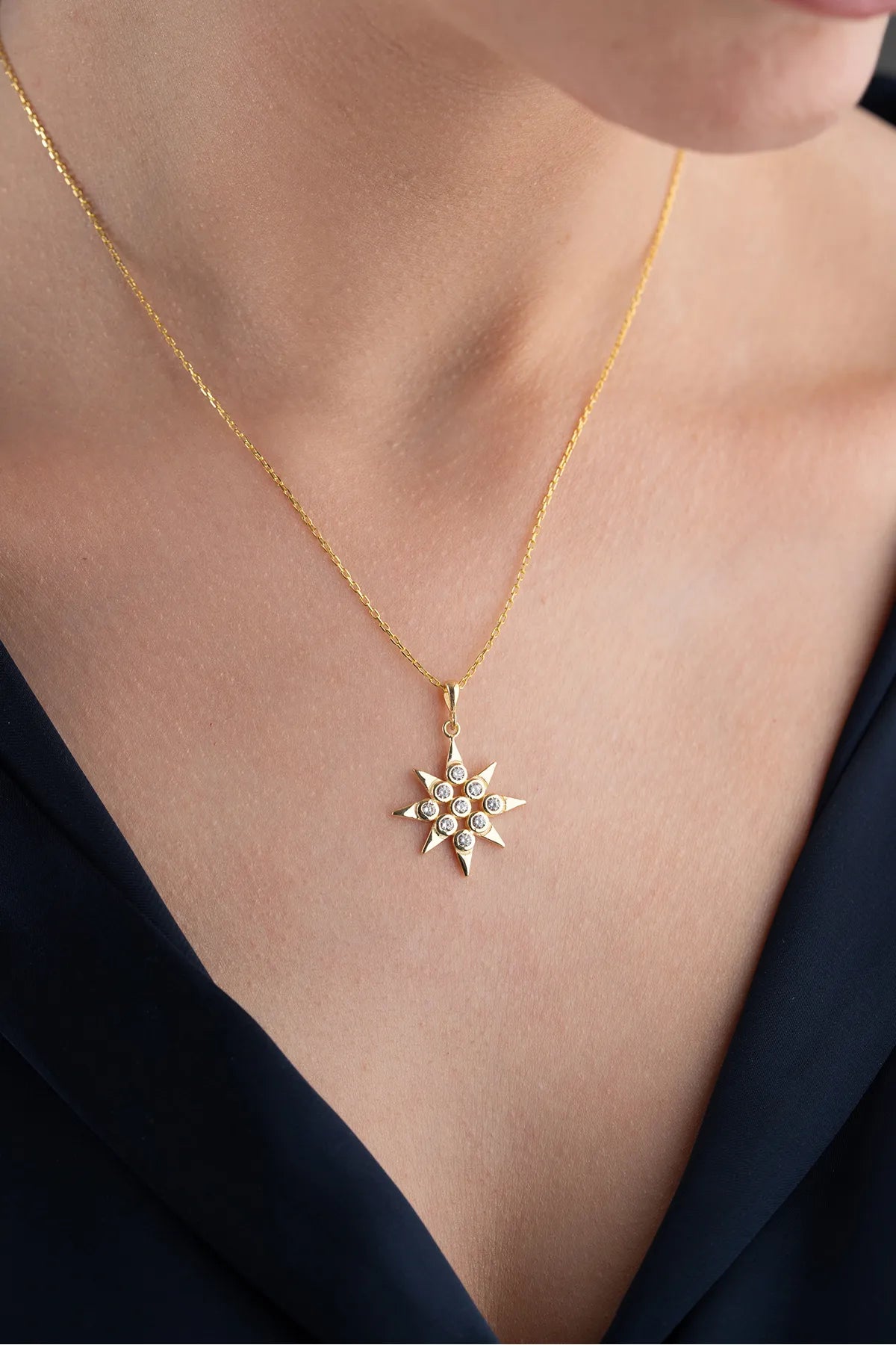 925 Zilveren Ketting met Ster Hanger