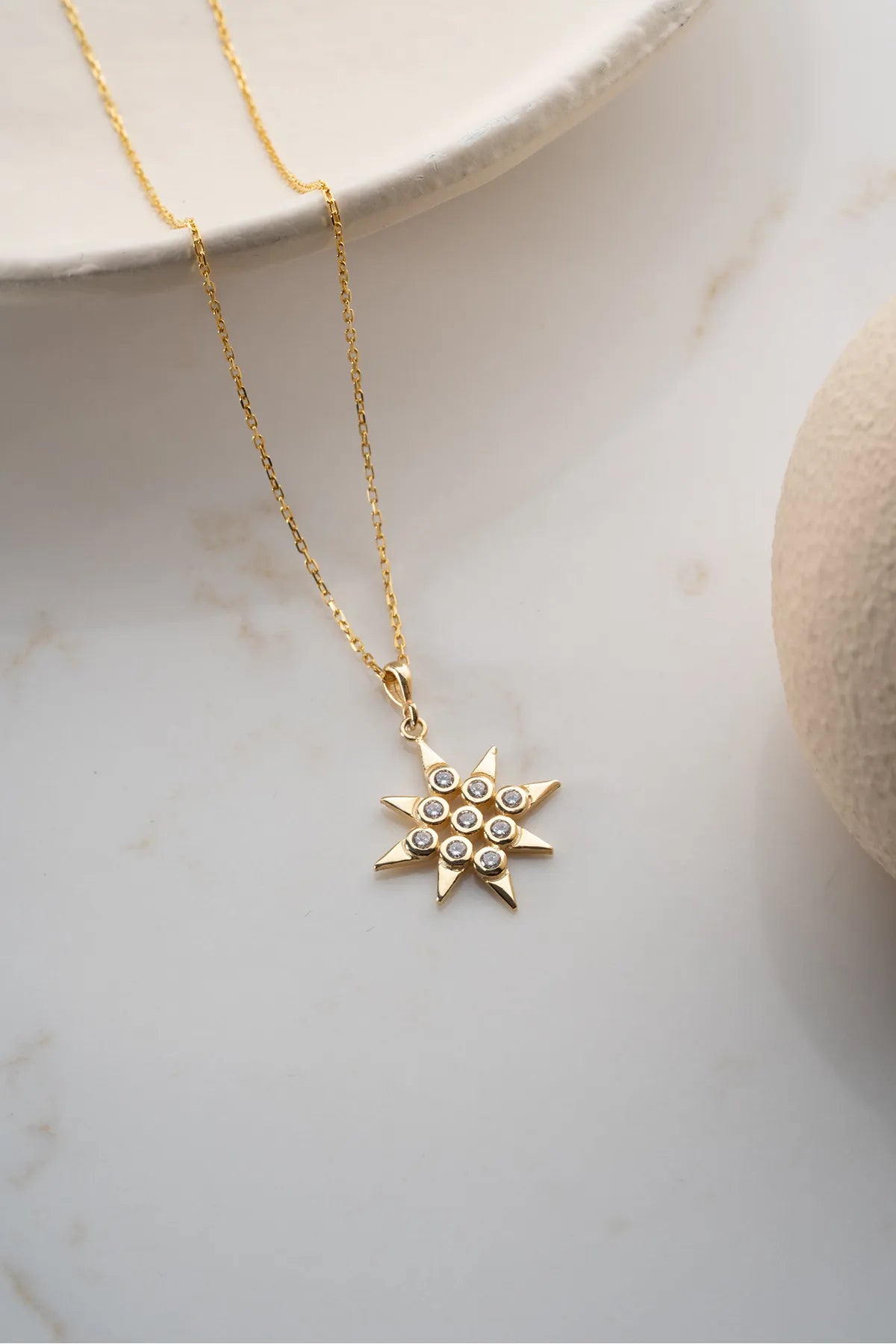 925 Zilveren Ketting met Ster Hanger