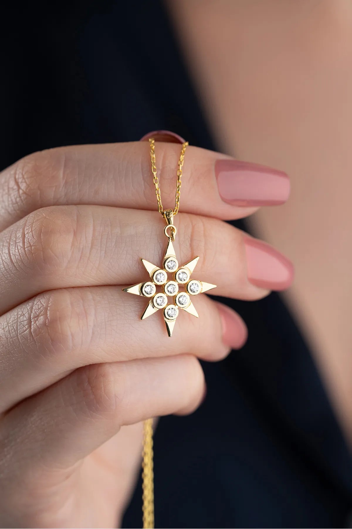 925 Silver Necklace With Ster Pendant