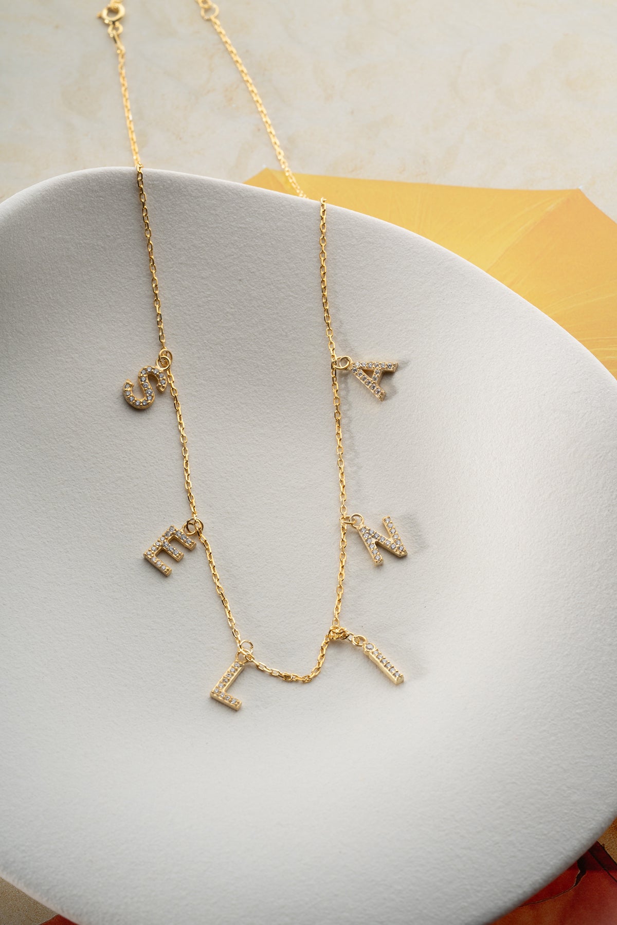 Aurora Naamketting – 925 Zilver