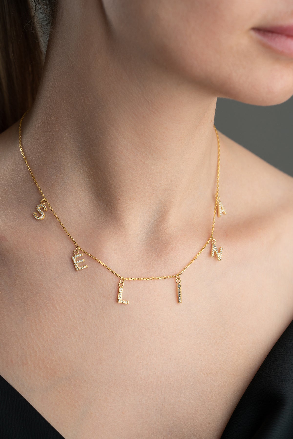 Aurora Naamketting – 925 Zilver