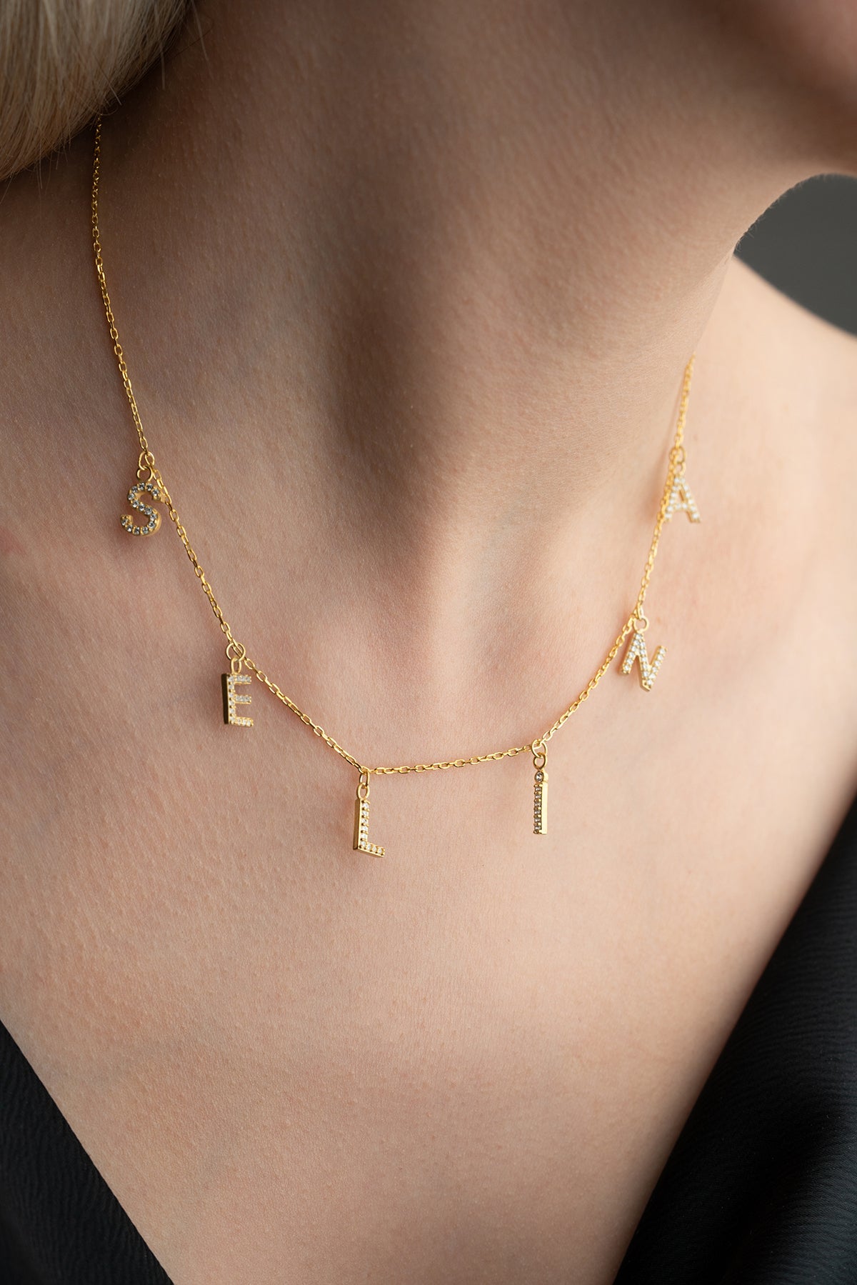 Aurora Naamketting – 925 Zilver