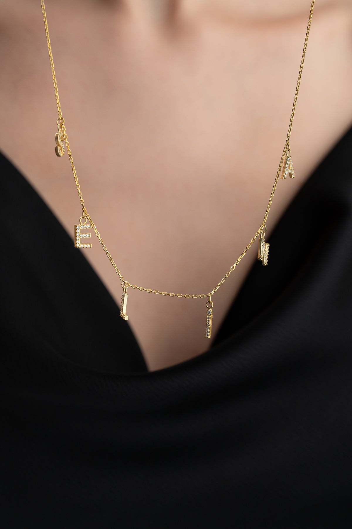 Aurora Naamketting – 925 Zilver