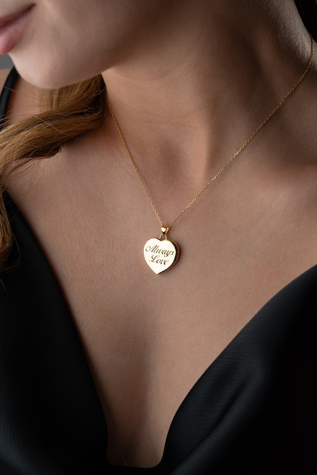 Hart Locket Gepersonaliseerde Zilveren Ketting