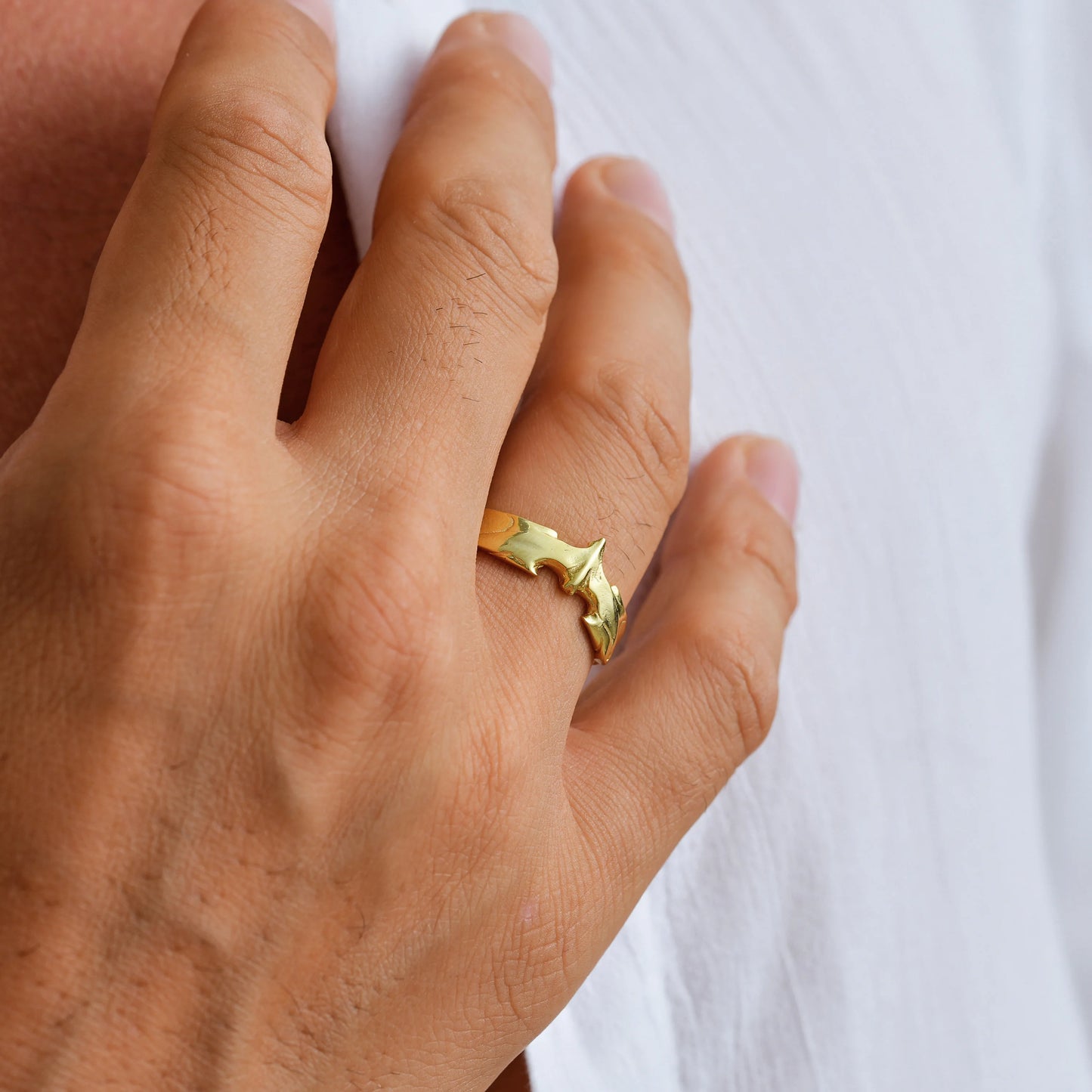 Draco Vergulde Ring -925 zilver