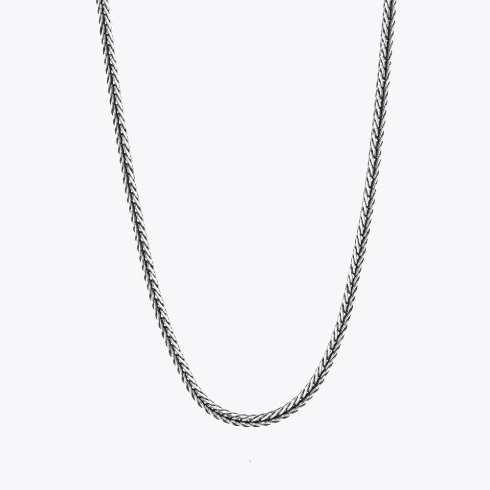 925 sterling silver necklace & bracelet set 2.5 mm