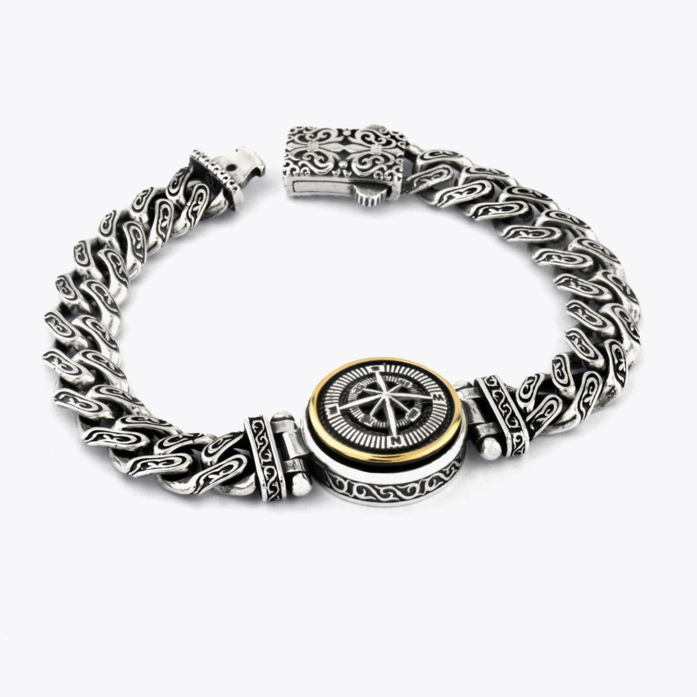 925 Sterling Silver Chain Bracelet 10.5mm ORTBS001