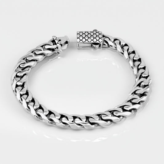 925 Sterling Silver Chain Bracelet 9.5mm ORTBS006