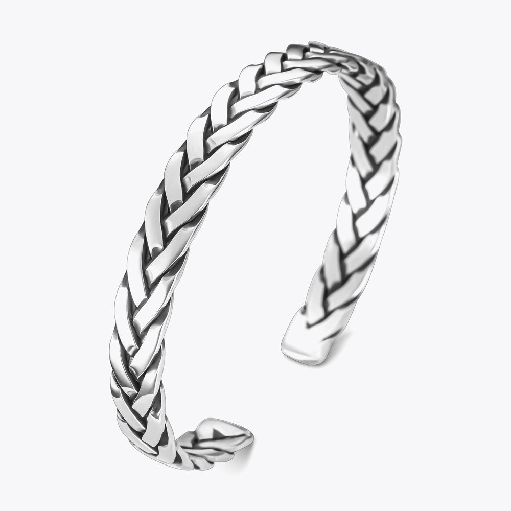 925 Sterling Silver Braided Bracelet