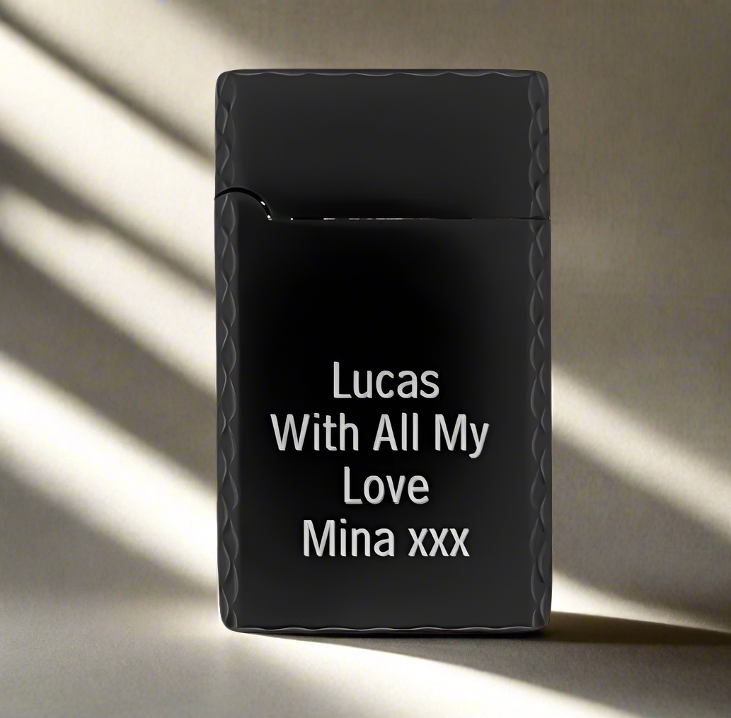Lighter with text - black 3