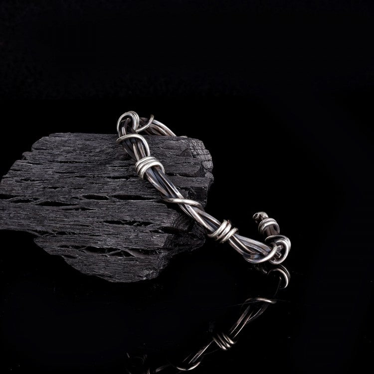 925 Sterling silver wire bracelet