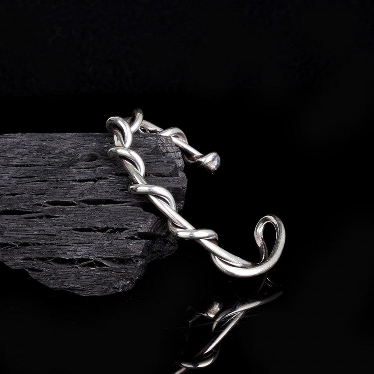 925 Sterling Zilveren Gevlochten Armband – 8mm