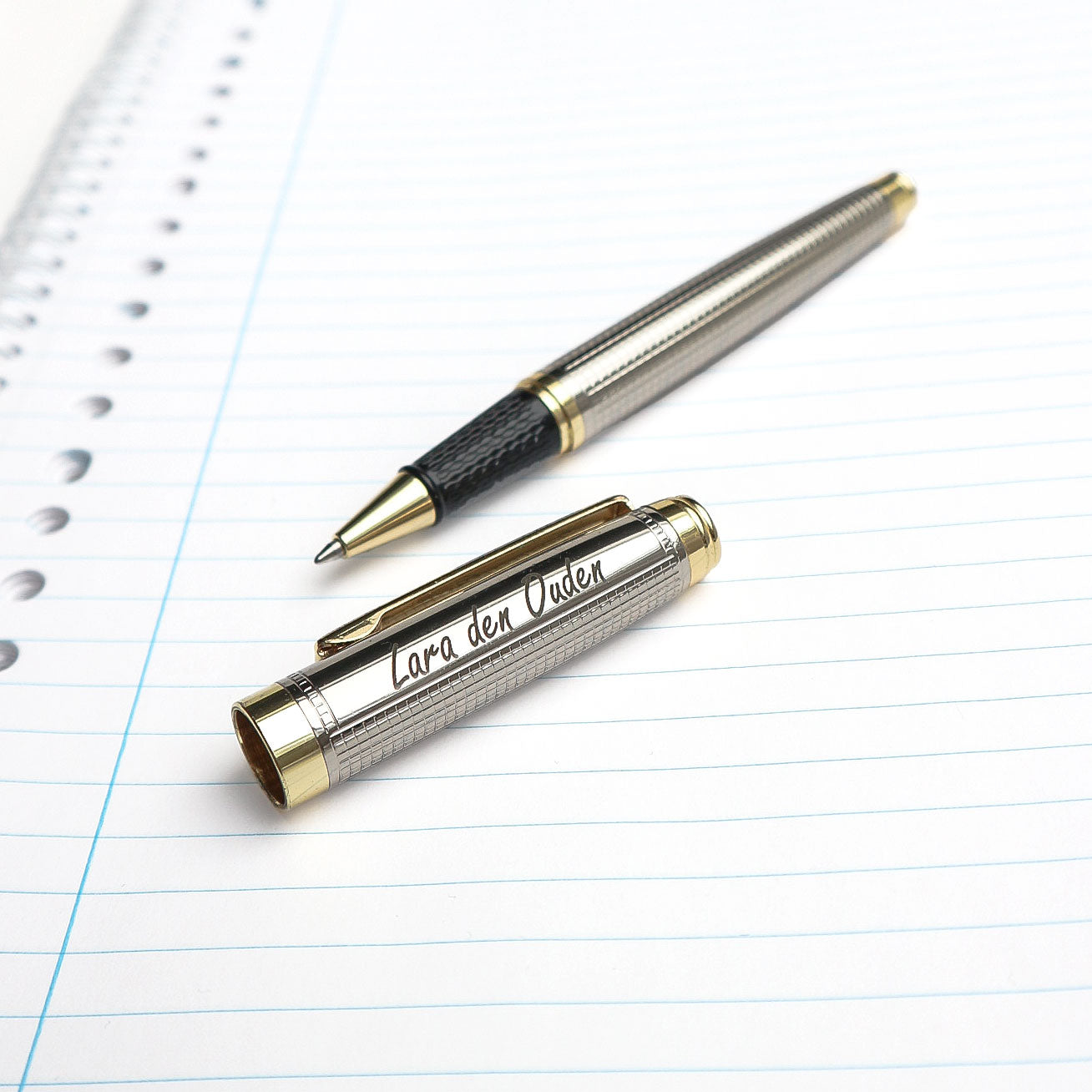 Personalized Rollerball Pen - With Engraved Wooden Box