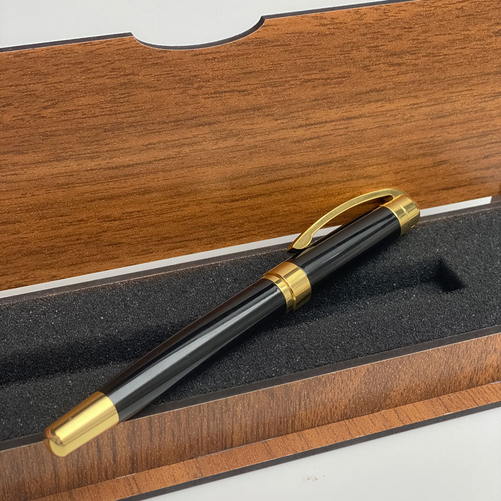 Personalized Pen Set - Writing Set with Engraved Wooden Box
