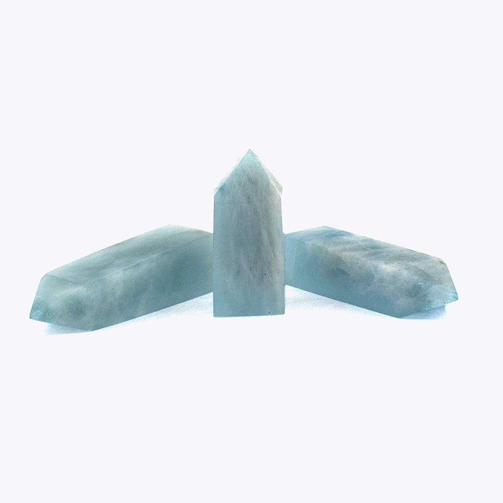 Gemstone Obelisk Point Aquamarine (45mm-14.5gr)