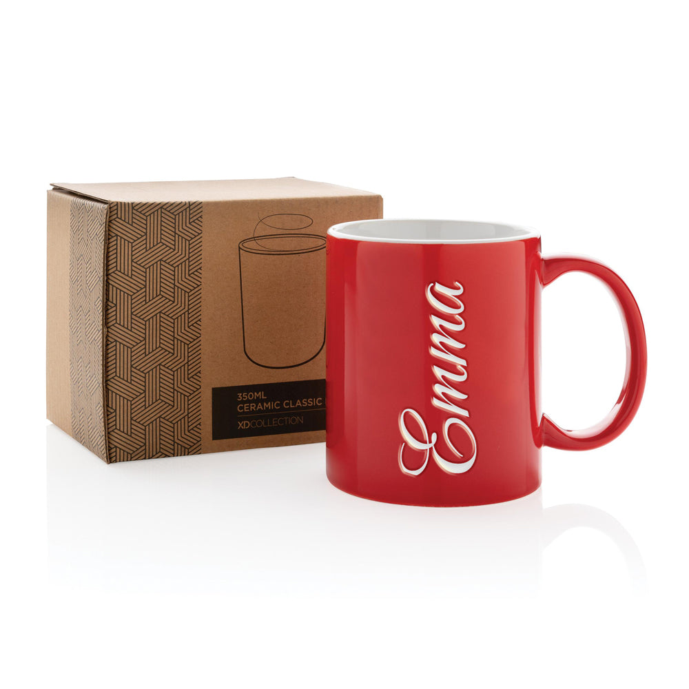 Ceramic classic mug with text 1