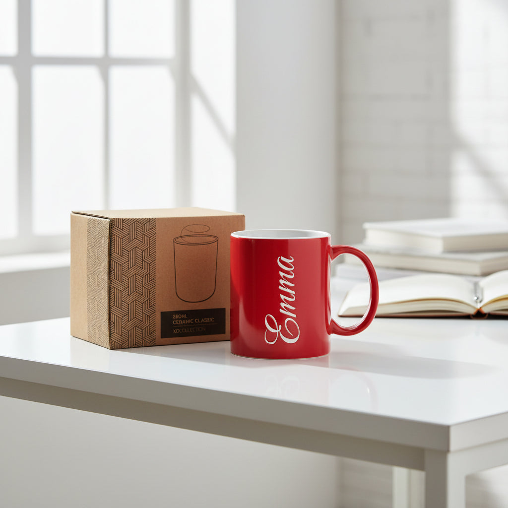Ceramic classic mug with text 1