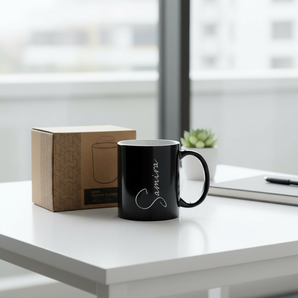 Ceramic classic mug with text 3