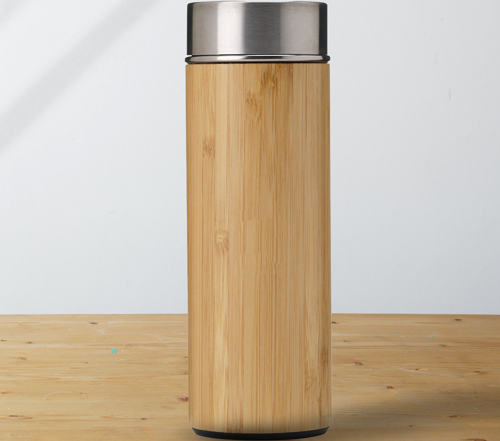 360 ml bamboo thermos flask/thermos cup with text