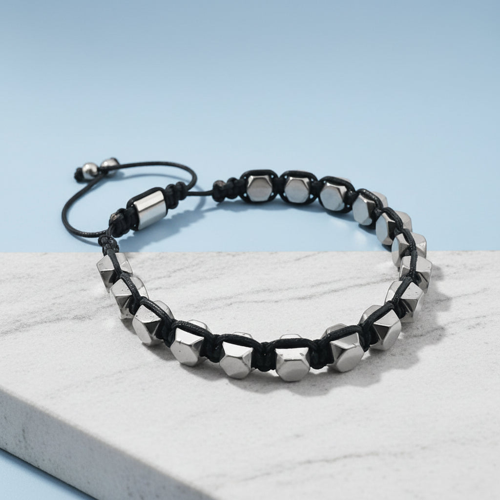 by LYDIAN Men's Bracelet Hematite ARLB-20