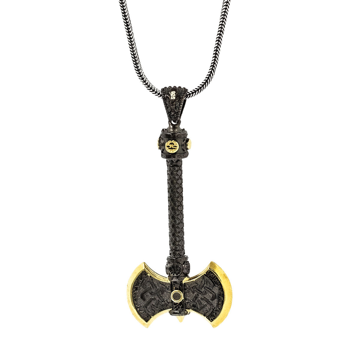 By LYDIAN Silver Necklace with ax pendant ARLNM008