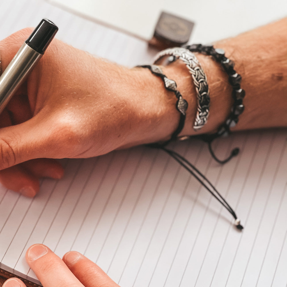 by LYDIAN Men's Bracelet 925s Silver ARLB-06