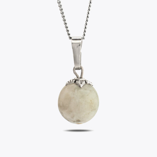 Moonstone pendant with chain