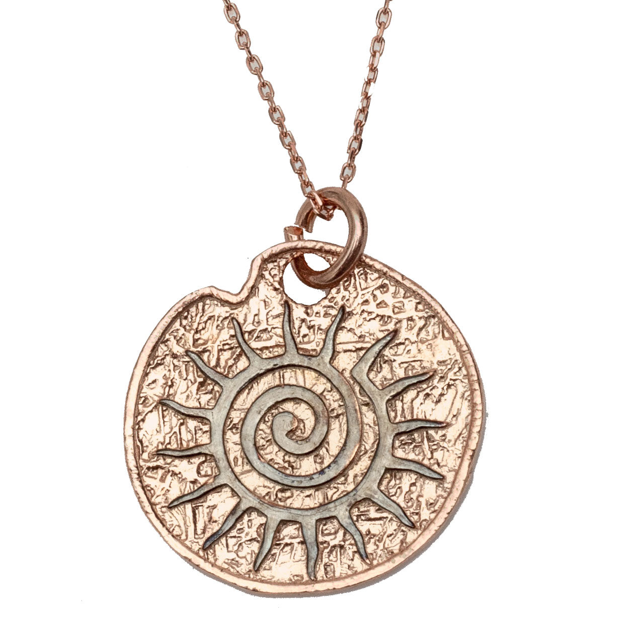 Silver Necklace With Pendant SUN BLAR053