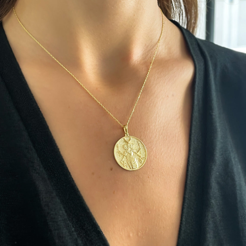 Moon Goddess Locket - Necklace Pendant