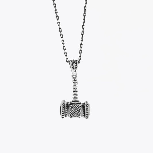 Silver Hammer of Thor Necklace Pendant BLAR0121